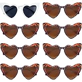 8 Pack Heart Sunglasses Bachelorette Party, Bridal Shower Favors Wedding Supplies Bride Tribe/Bridesmaid Glasses