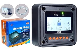 EPEVER MT50 Remote Meter Only Suitable Brand Tracer-an/BN Series and Triron-N, Xtra, LS-B, VS-BN, eTracer, iTracer, Tracer-BPL Monitor and Set Parameter of Solar Charge Controller