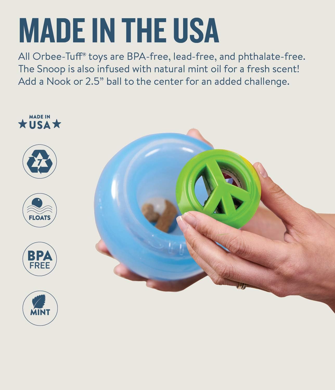 Outward Hound by Planet Dog Snoop Durable Interactive Treat Dispensing Dog Toy, Large, Blue, Blue Snoop - Image 4