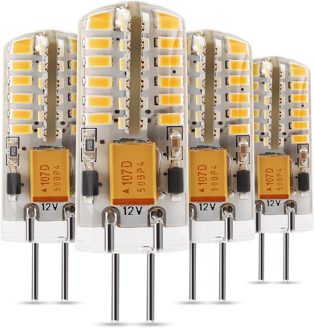 Albrillo Ampoule G4 LED COB (Lot de 4) Lumière dimmable 48LEDs 3W