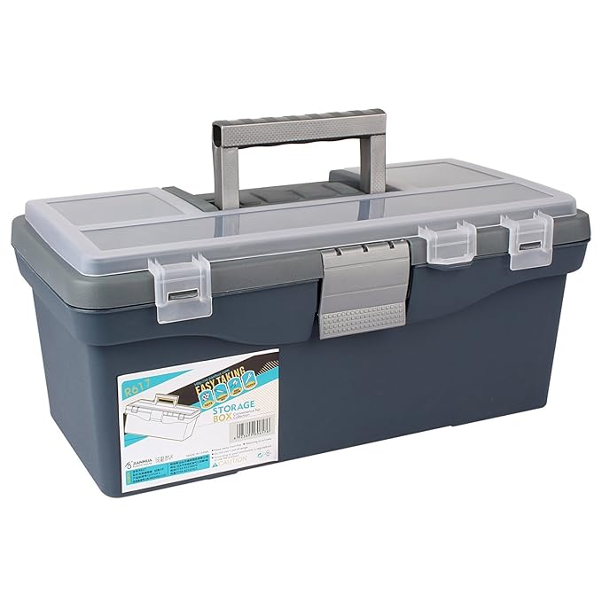 Generic Plastic Empty Tool Box with Compartments, 33X18X16 cm Amazon