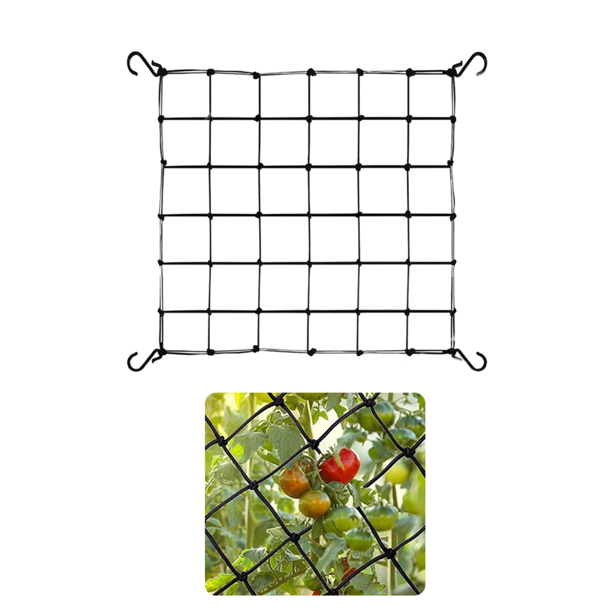 MSPEBEC Scrog Net 40x40cm Greenhouse Tent Plant Net Elastic Net Plant Support Hydroponic Support