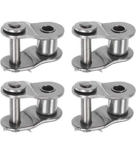 12 Pcs #60 Chain Offset Half Links - 3/4 Pitch Carbon Steel Roller Chain Connectors