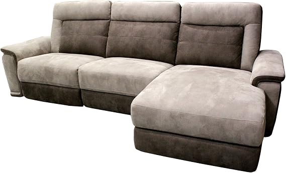 Meubletmoi Canapé Relaxation Méridienne Angle Droit Marron