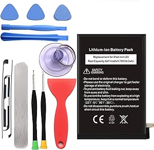 HDCKU Battery for Apple iPad Mini 2 Replacement Battery Kit for A1489,A1490,A1491 with Repair Tools Kit.