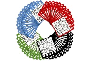 100 Bingo Cards in Mixed Colors by Royal Bingo Supplies by Royal Bingo Supplies