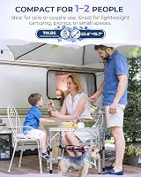 Sportneer Folding Camping Table 60x40 cm Adjustable 4 Height Positions view 4