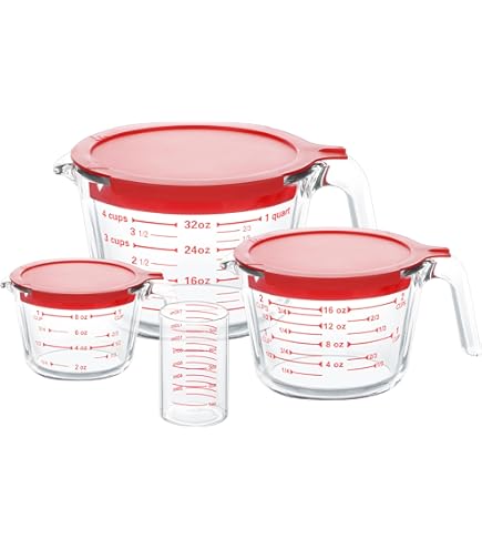 Amazon.com: Pyrex Prepware 2-Piece Glass Measuring Set, 1 and 2