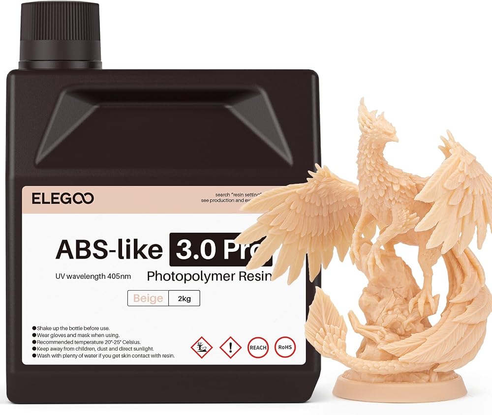 ELEGOO ABS Like Resin 3.0 Pro 2000g Beige for LCD 3D Printer