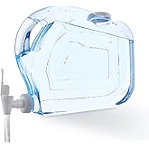 Arrow Home Products Ultra Slimline Drink Dispenser for Fridge, 1.25 Gallon - Plastic Beverage Dispenser with Spigot for Easy Dispensing - BPA Free Clear Plastic - Convenient Handle, Easy-Pour Spout