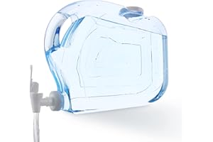 Arrow Home Products Ultra Slimline Drink Dispenser for Fridge, 1.25 Gallon - Plastic Beverage Dispenser with Spigot for Easy Dispensing - BPA Free Clear Plastic - Convenient Handle, Easy-Pour Spout