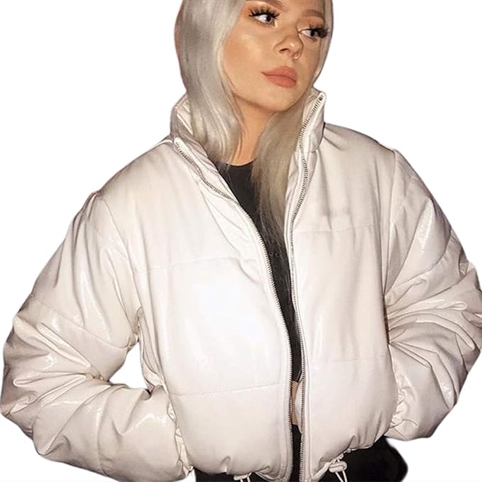 threadbare cropped puffer jacket