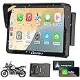 Carpuride W702B PRO Motorcycle Carplay Screen for BMW R1200GS R1250GS S1000XR Motorcycle, 7 inch Waterproof Touchscreen, Portable Carplay/Android Auto GPS Navigation for Motorbike, Dual Bluetooth