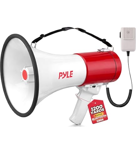 Technical Pro Rechargeable Portable 75-Watt Megaphone Bullhorn
