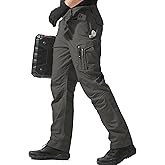 FREE SOLDIER Men's Tactical Pants Water Resistant Ripstop Cargo Work Lightweight EDC Hiking Pants with Multi Pockets