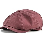 BOTVELA Men's Newsboy Gatsby Hat Cotton Vintage Flat Ivy Cabbie Cap