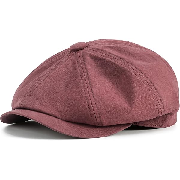IFSUN Men's Newsboy Flat Cap Leather Gatsby Ivy Golf Cabbie Hat