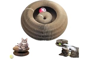 YOIAR Kitty Kurlz, Kitty Kurlz Cat Toy, Magic Organ Cat Scratcher, Marlene's Pet Store Kitty Kurlz, The Original Kitty Kurlz, Cat Scratchers for Indoor Cats, Cat Toy Round Accordion (1pcs)