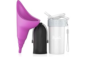 Female Urination Device,Portable Reusable Urinal Funnel with Extension Tube,Small Folding Storage,Suitable for Travel, Festiv