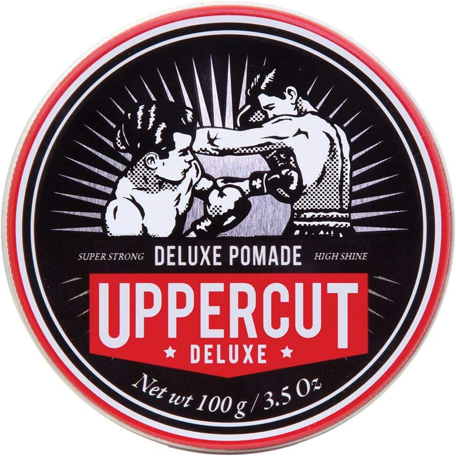 Uppercut Deluxe Pomade Strong Hold High Shine Water Based Hair Styling 100g