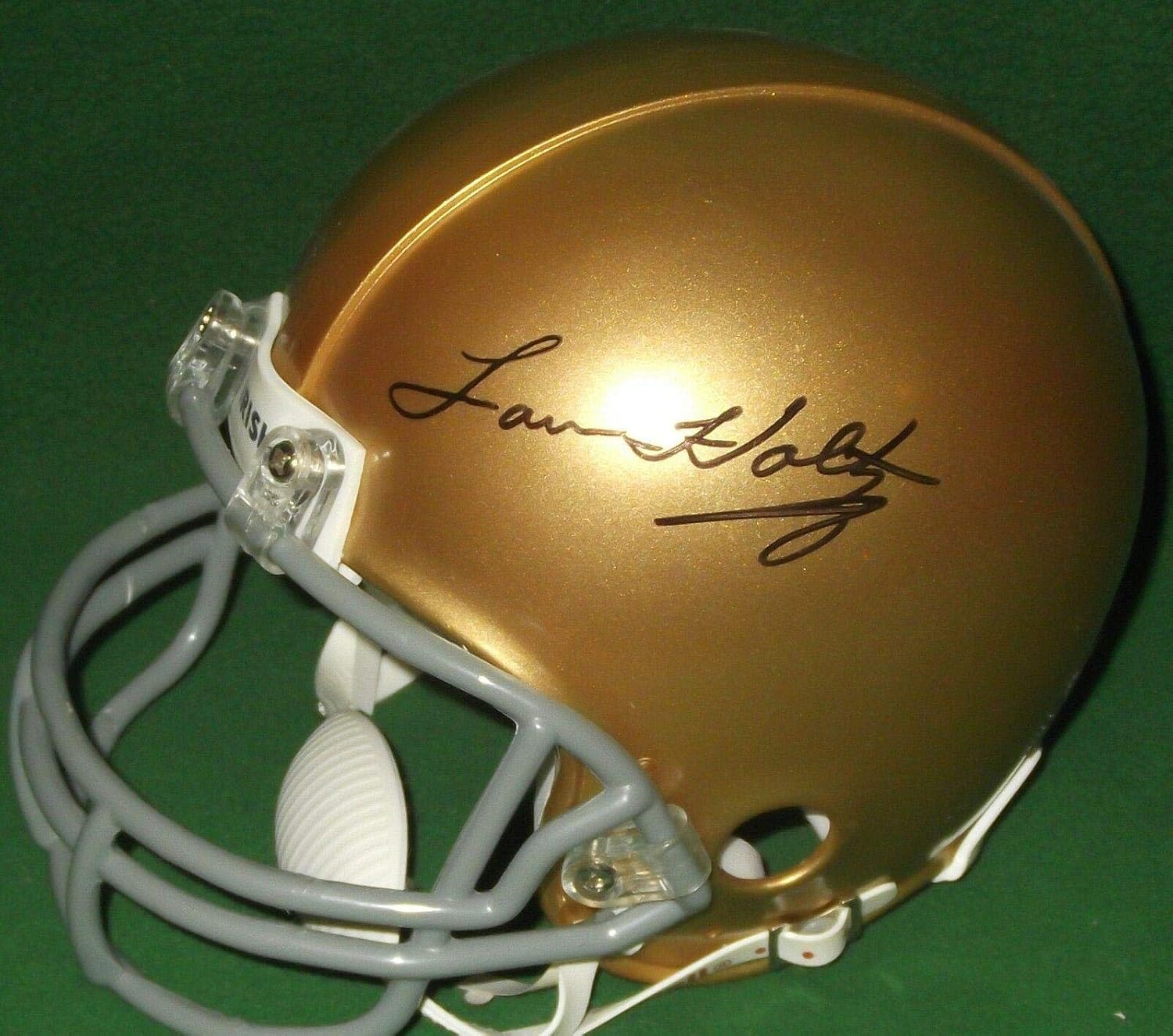 lou holtz autographed football