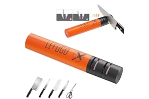 LEFUGO Electric Knife Sharpener, Sharpener for Kitchen Knives 3 Speed Max 7000RPM Handheld, Electric Knife Sharpening Tool of