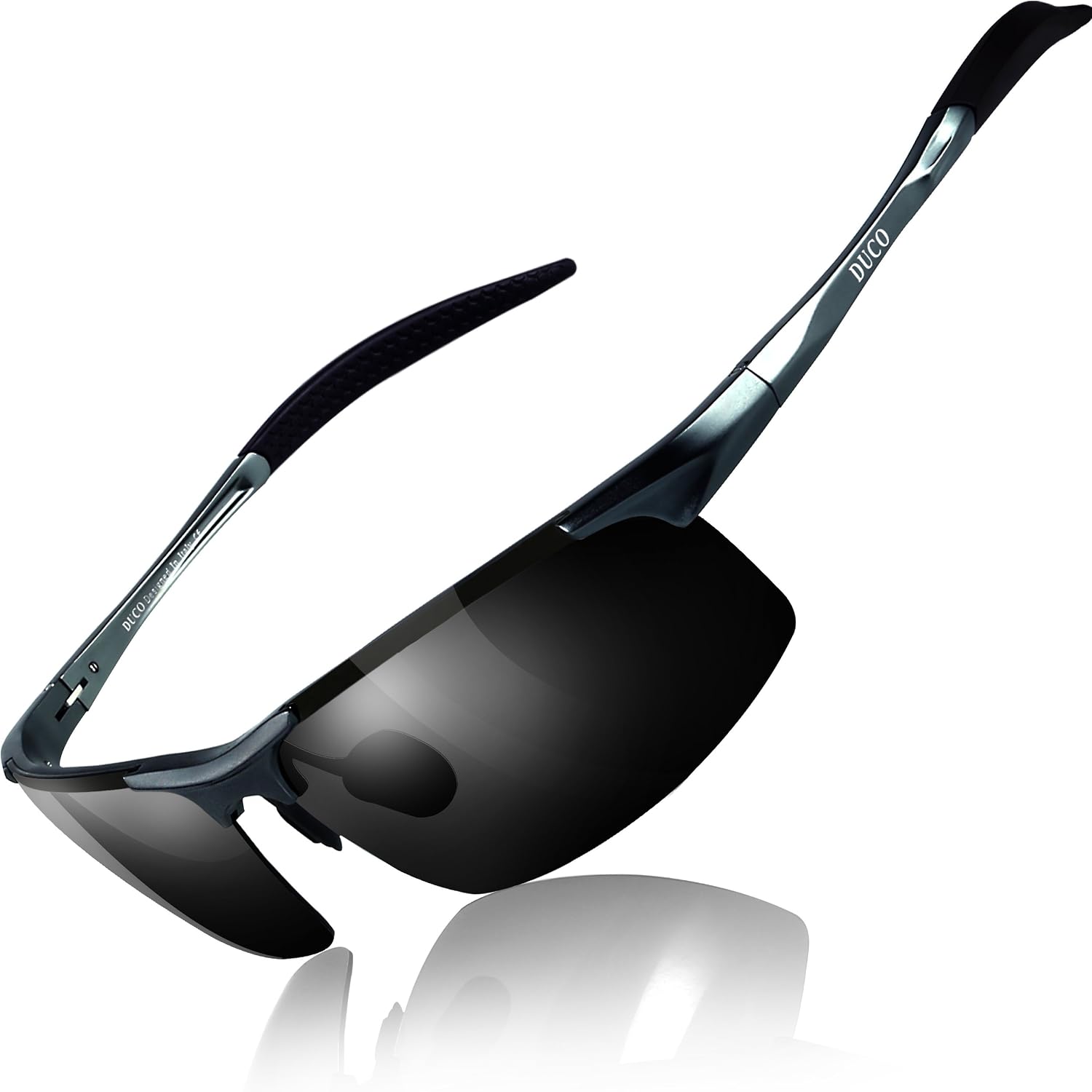 Occhiali Da Sole Uomo Polarizzati Stile Aviatore - Per Guida, Sport, Biker, Equitazione - Protezione UV 100%