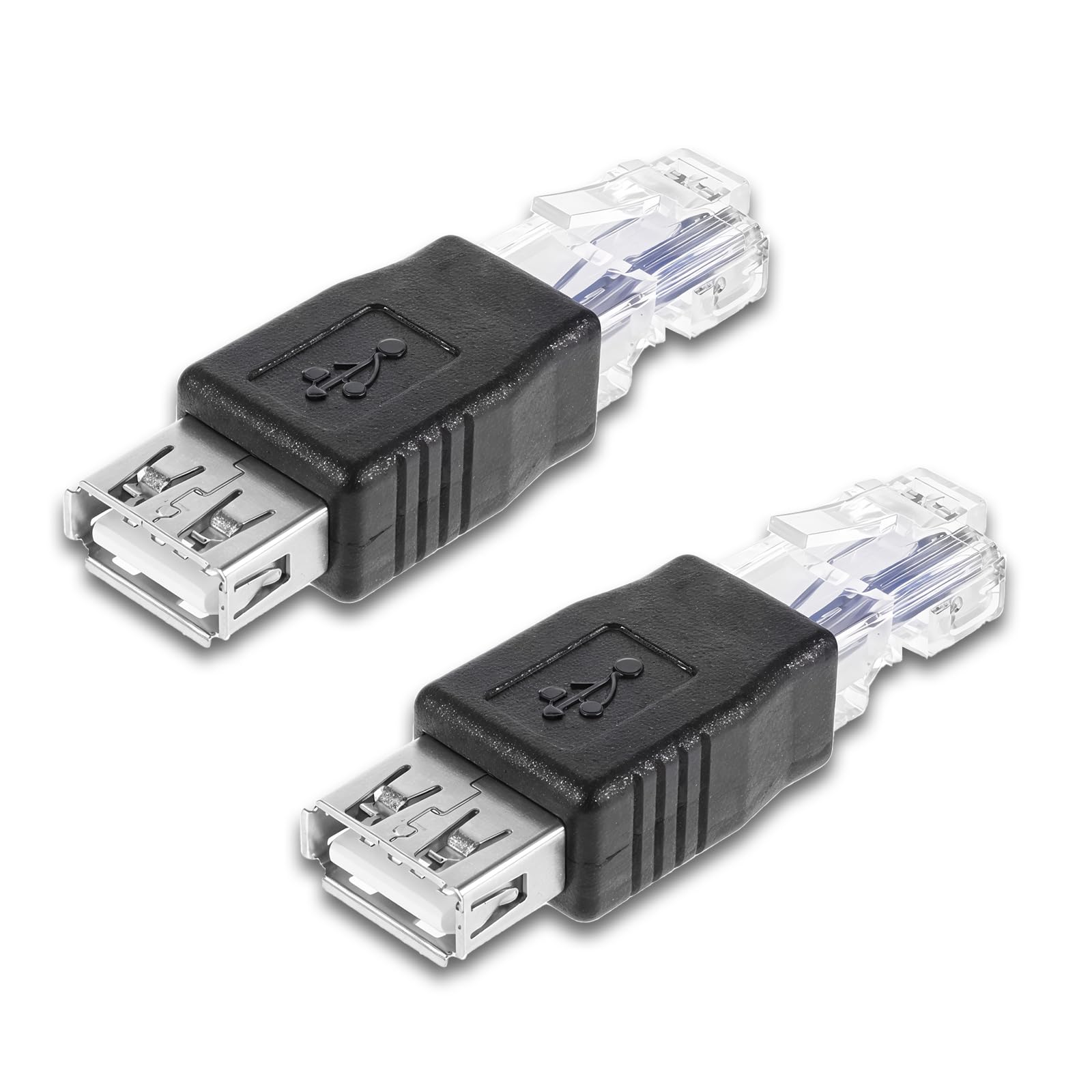 Photo 1 of 2 PCS USB to Ethernet Adapter, Ethernet to USB Adapter USB to Rj45 Ethernet Adapter Female Converter USB to Ethernet Cable USB Ethernet Adapter for Camera with Network Function, Adsl Modem, Printer