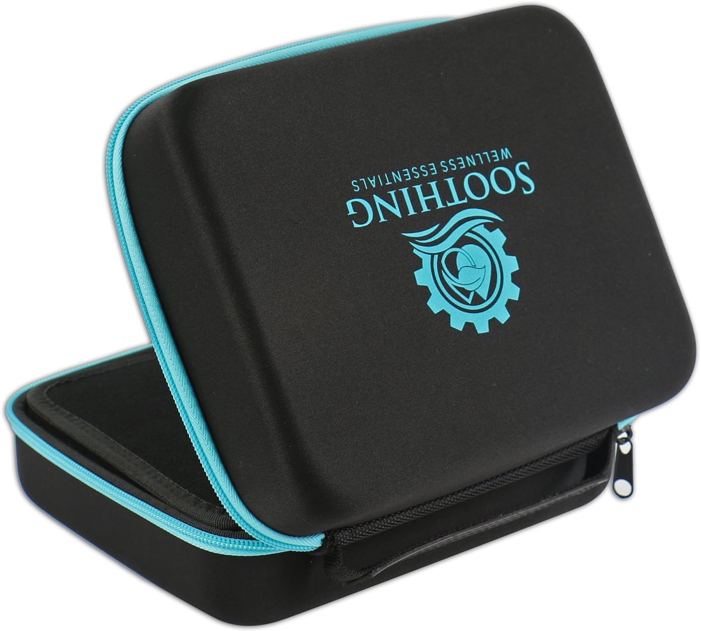 30 Essential Oils Carrying Case for 5ml, 10ml and 15ml Bottles - Hard Shell Exterior Storage Organizer Holds doTerra, Young Living and Endless Others by Soothing Wellness Essentials (Caribbean Blue): Health & Personal Care