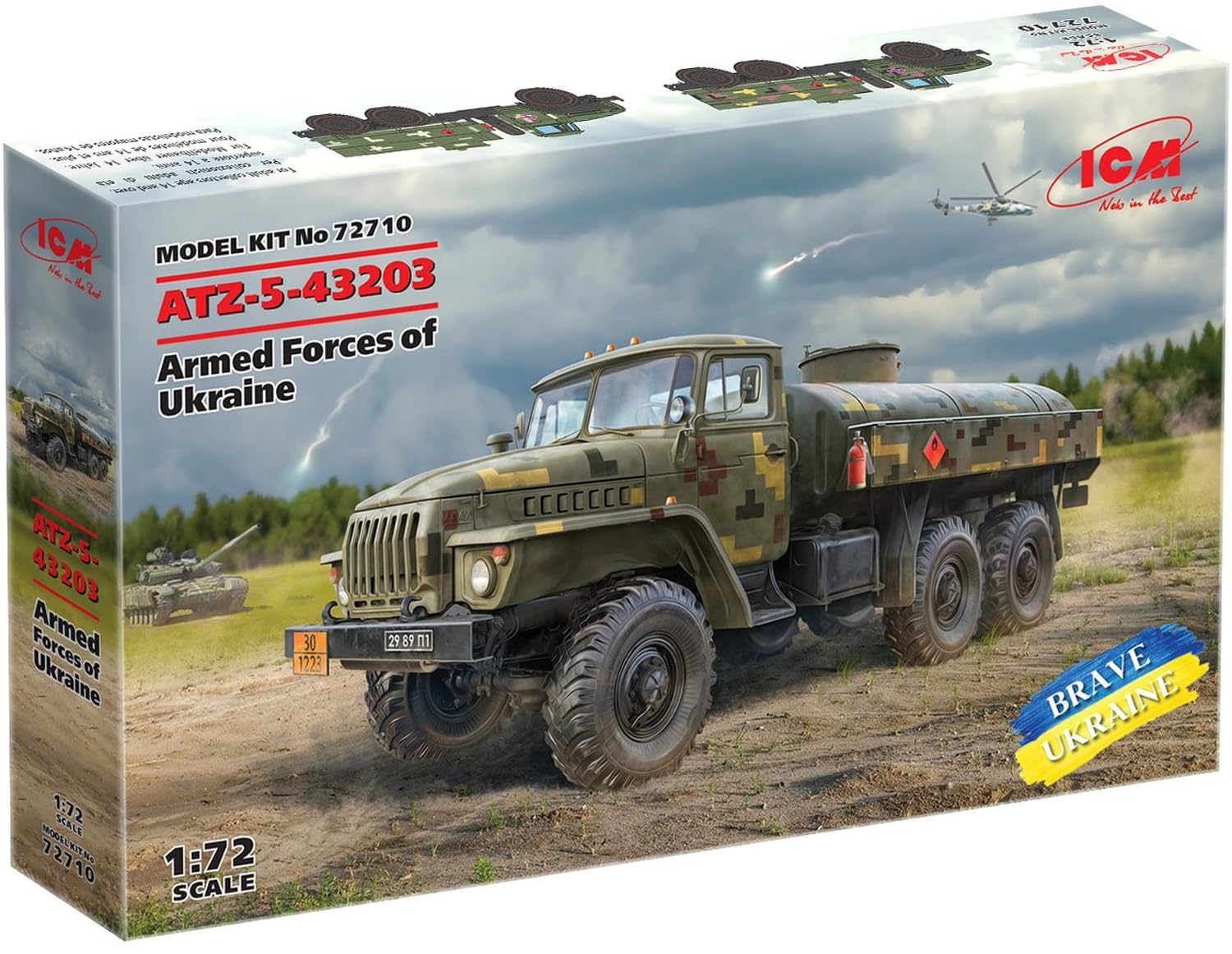 ICM 1:72 - ATZ-5-43203 Fuel Bowser Ukrainian Armed Forces