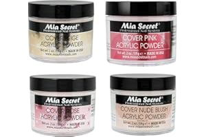 Mia Secret Cover Acrylic Powder 4 Pc Set - 2 oz Beige/Nude/Pink/Rose