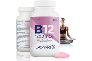 Altamed Vitamin B12 Time Release Tablets – Supplement for overall Health – Made in Canada, 500 Tablets