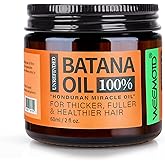 Batana Oil for Hair Growth Dr Sebi, 100% Raw Organic Batana Hair Mask from Honduras, Wild Growth Hair Oil, Scalp Oil Promotes Hair Thickness, Prevents Loss for Men & Women, 2 fl oz