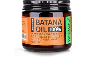 WEEMOTD Raw Batana Oil for Hair Growth Dr Sebi, 100% Pure Organic Batana Hair Mask from Honduras, Wild Growth Hair Oil, Scalp Oil Promotes Hair Thickness, Prevents Loss for Men & Women, 2 fl oz (1 Pack)