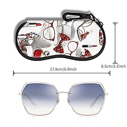 Eyeglass Case Sunglasses Soft Pouch with Belt Clip