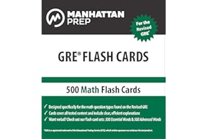 Manhattan Prep GRE: 500 Math Flash Cards (Manhattan Prep GRE Strategy Guides)