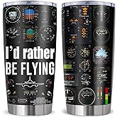 Ladyhold Pilot Gifts, Aviation Gifts for Pilots Men Tumbler 20Oz, Airplane Gift for Men, Pilot Gift for Aviation Lovers Ideas