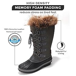 Project Cloud Womens Snow Boots - Genuine Leather
