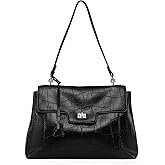 NEWBELLA Women's Vegan Leather Tote Bag - Lightweight Soft Shoulder Purse or Crossbody Bag for Work & Everyday Use