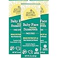 Earth Mama Baby Face Mineral Sunscreen Stick SPF 40 | Reef Safe, Non-Nano Zinc, Natural Water Resistant Sun Cream for Babies, Kids & Adults 0.74-Ounce, 3-Pack