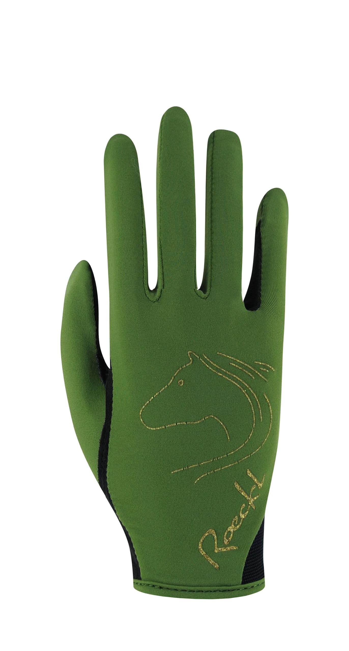 Roeckl Sports equestrian gloves TRYON, kids&youngst. summer riding glove, pesto 6