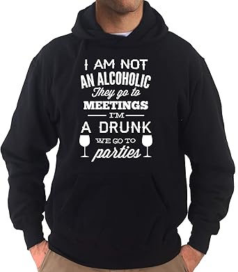 Settantallora Felpa Con Cappuccio Kj2926 Frase Divertente Sul Bere Amazon It Abbigliamento