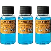 CAROLINACUSTOMCAGES 3 Refills of 32 oz Each, Chlorhexidine Solution 2%, Chlorhexidine Cleaning Solution, Chlorhexidine Spray for Reptile Habitats