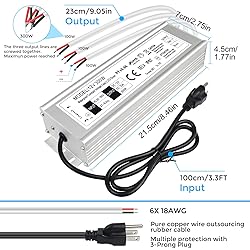 LightingWill LED Driver 300 Watts Waterproof IP67