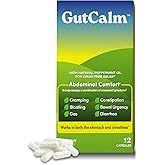 GutCalm Peppermint Oil Capsules, Digestive Support Supplement, 12 Count | 180 mg per 2-capsule serving; 6 servings per pack; non-enteric-coated formula for your digestive wellness routine