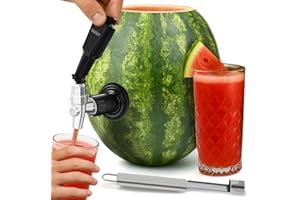 VELLAX Original Watermelon Tap Kit - Coring Tool & Spigot Set for Fruit Keg, Pumpkin or Melon Beverage Dispenser - Easy Party Punch Bar