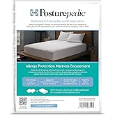 Sealy Posturepedic Allergy Protection Zippered Mattress Protector, Twin