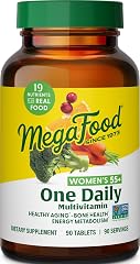 MegaFood One Daily Multivitamin for Women 55+ with 19 Nutrients, 90 Tablets | Supports Healthy Aging with Vitamin C, A, E, Ce