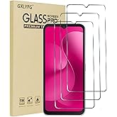 GXLYFG 3 Pack Tempered Glass Screen Protectors for T-Mobile REVVL 8, Anti Scratch, Bubble Free, 9H Hardness