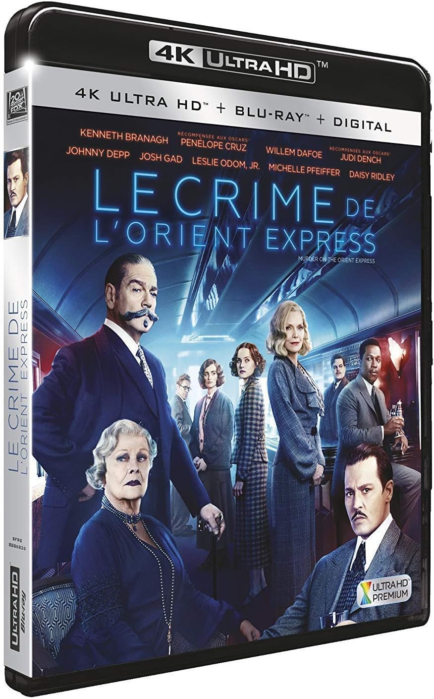 Le Crime De L Orient Express 4k Ultra Blu Ray Digital Hd Amazon Fr Kenneth Branagh Johnny Depp Tom Bateman Olivia Colman Michelle Pfeiffer Judi Dench Josh Gad Derek Jacobi Penelope Cruz Willem Dafoe
